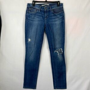 Joe's Medium Wash Blue Distressed Chelsea Fit Denim Skinny Jeans - Size 29